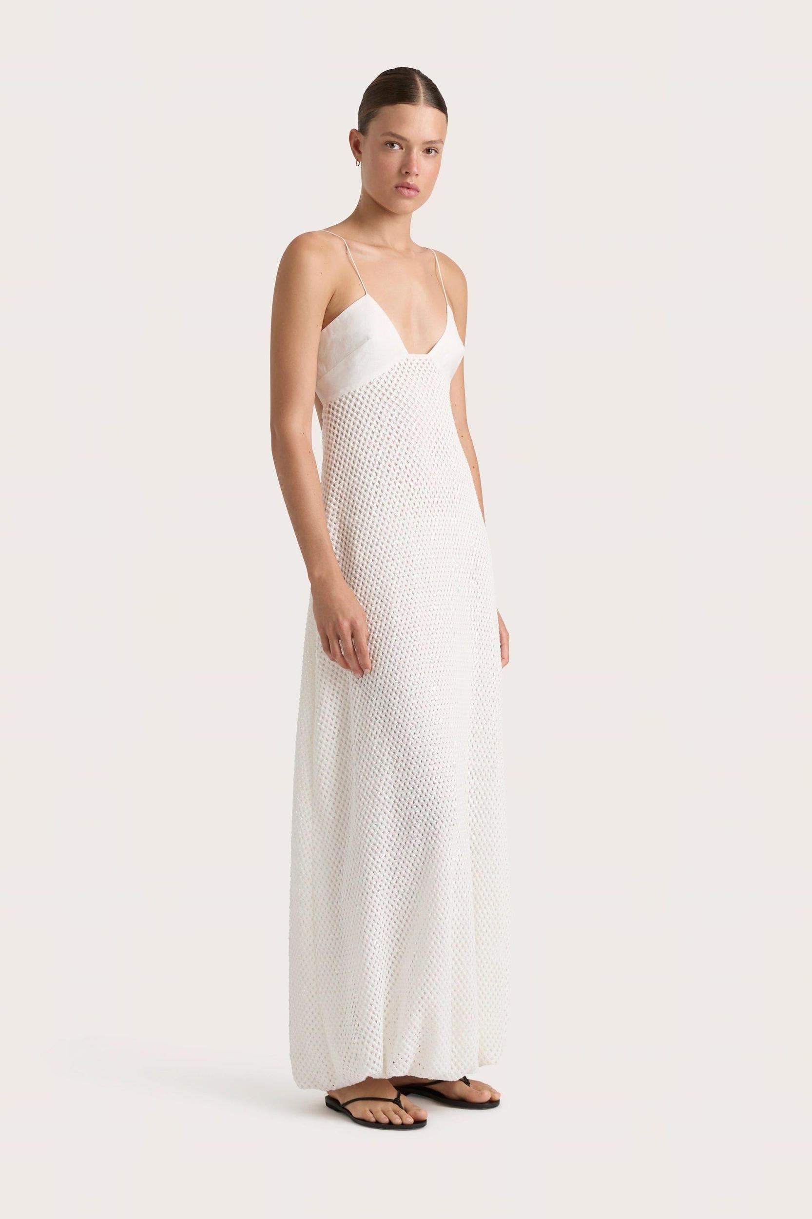 Ciele Maxi Dress Azalea White - Final Sale Product Image