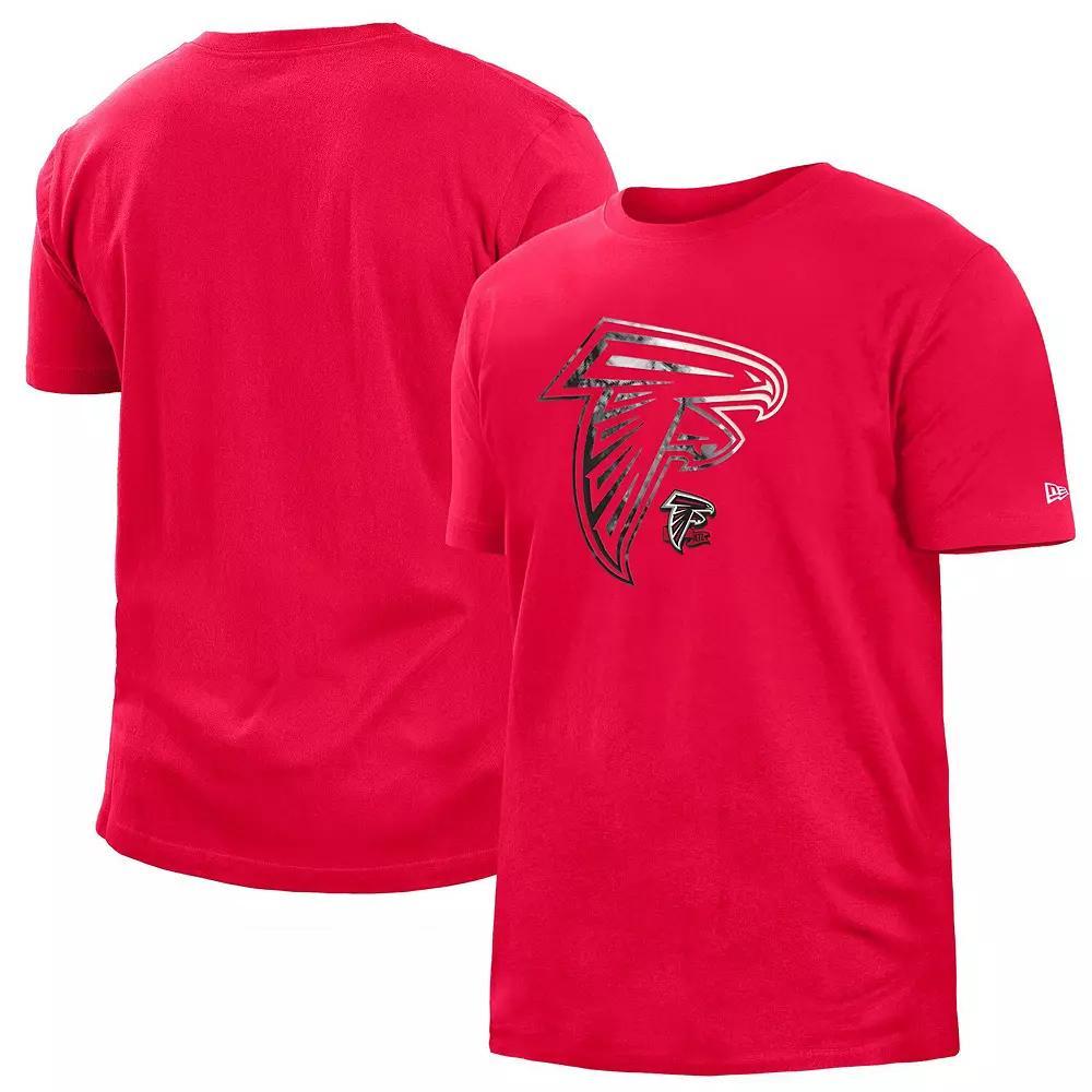Men's New Era Red Atlanta Falcons 2022 Sideline Ink Dye T-Shirt, Size: Large Product Image