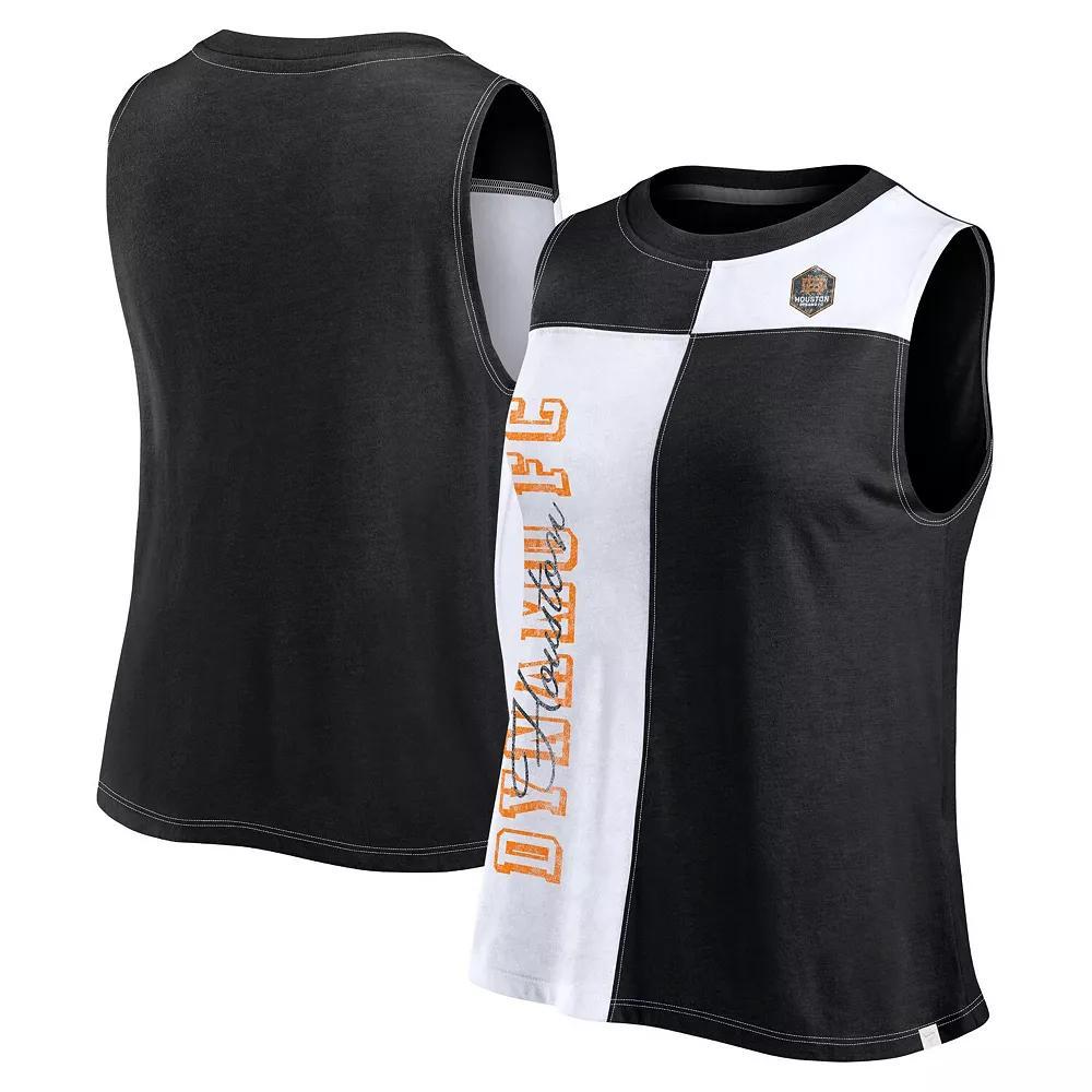 Women's Fanatics Black LAFC Script Colorblock Tank Top, Size: 3XL, Lfc Black Product Image