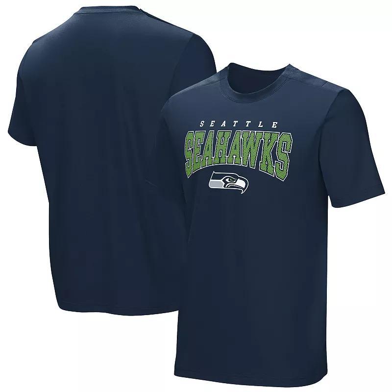Men's College Navy Seattle Seahawks Home Team Adaptive T-Shirt, Size: XL, Blue Product Image