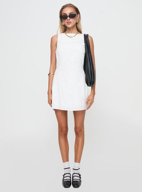Swoon Mini Dress White Product Image