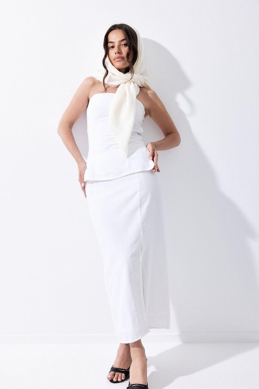 Slit Detail Midi Skirt Product Image