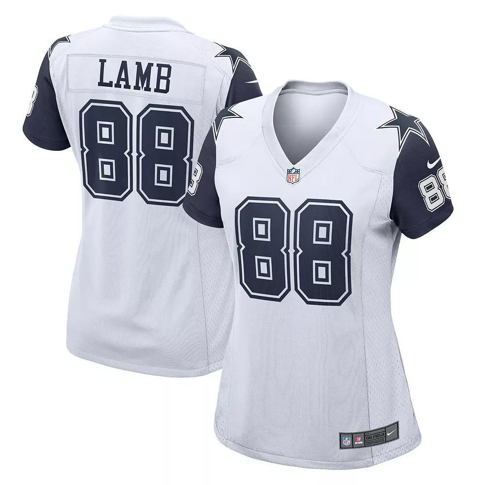 Women's Nike CeeDee Lamb White Dallas Cowboys 2nd Alternate Game Jersey, Size: XL Product Image