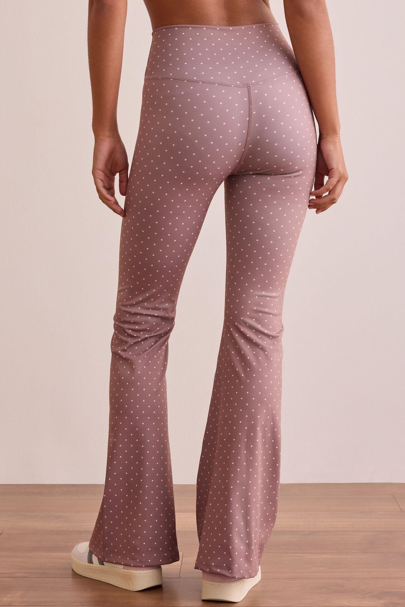 Go For It Polka Dot Flare Leggings Product Image