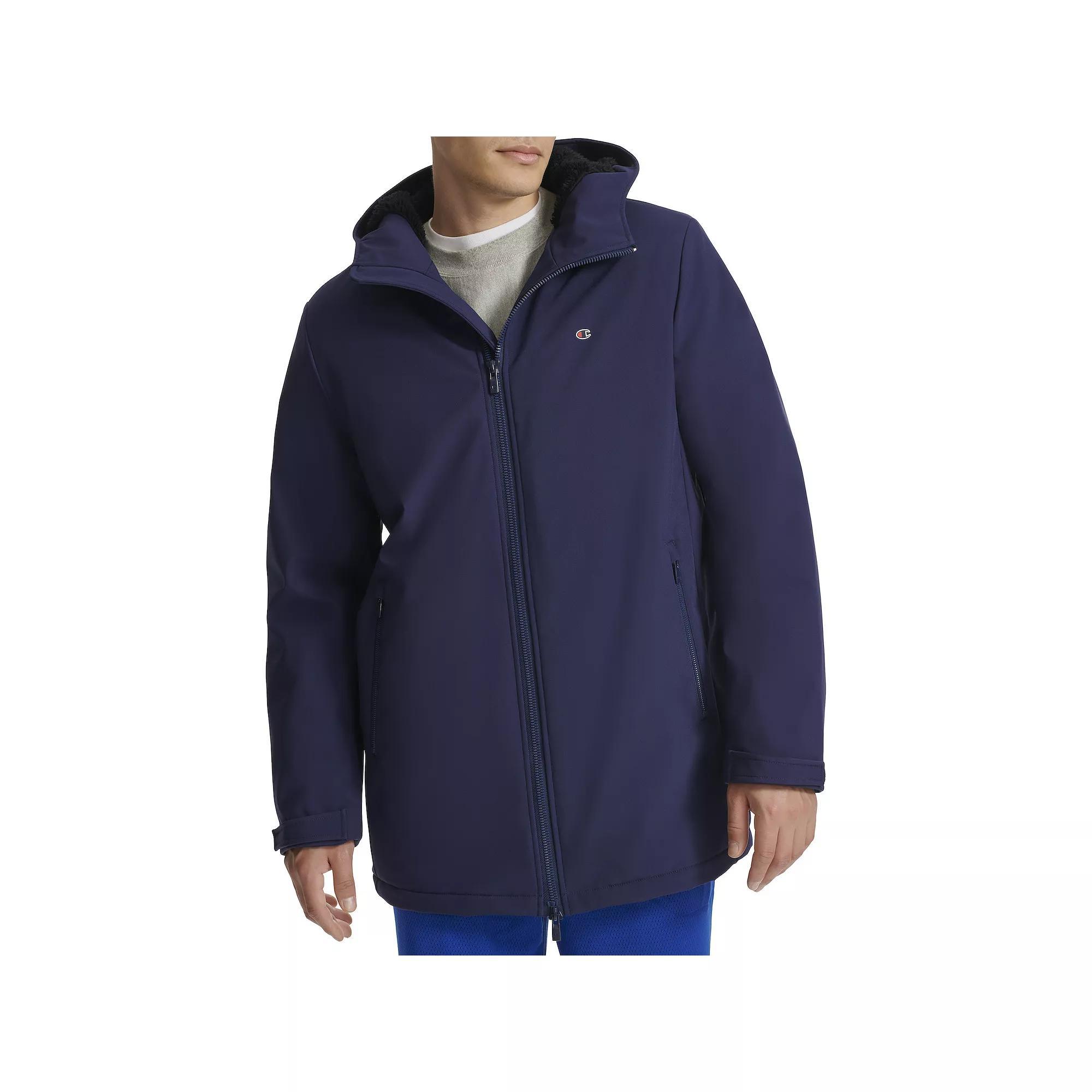 Men's Champion® Soft Shell Performance Jacket with Sherpa Lining, Size: XL, Green Night Product Image