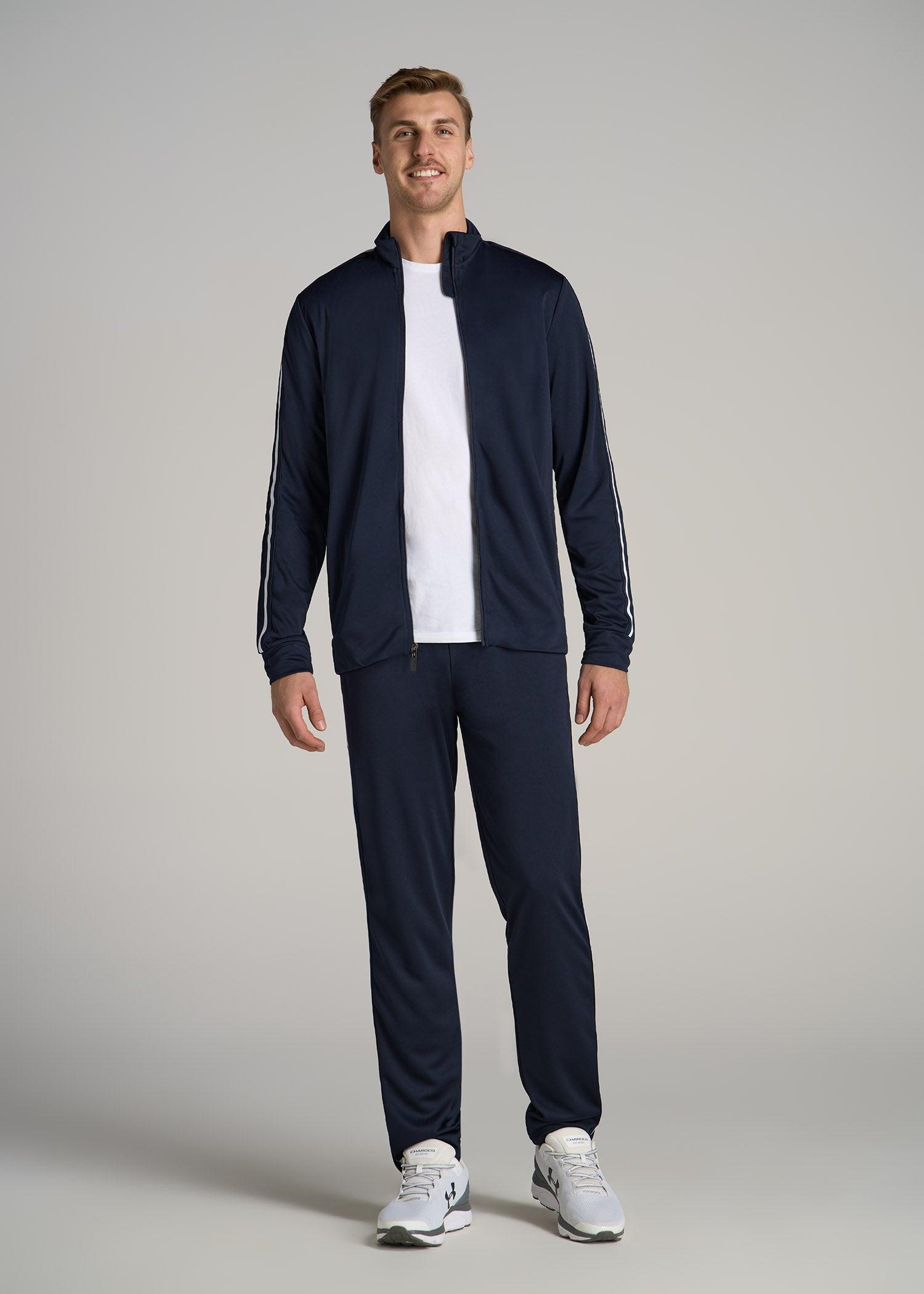Athletic Stripe Pants for Tall Men in Navy Product Image