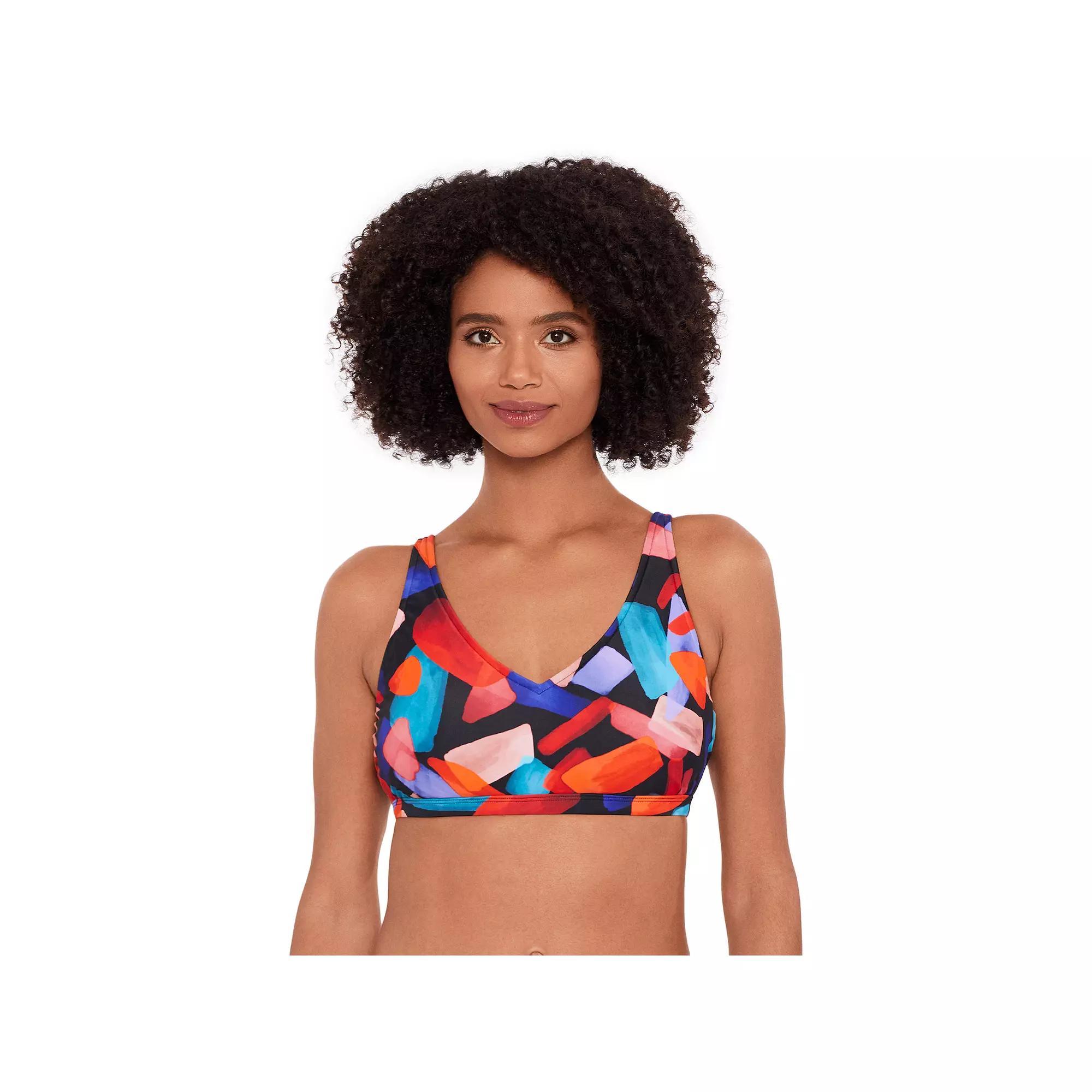 Womens Eco Beach V-Neck Hook Back Bikini Top Product Image