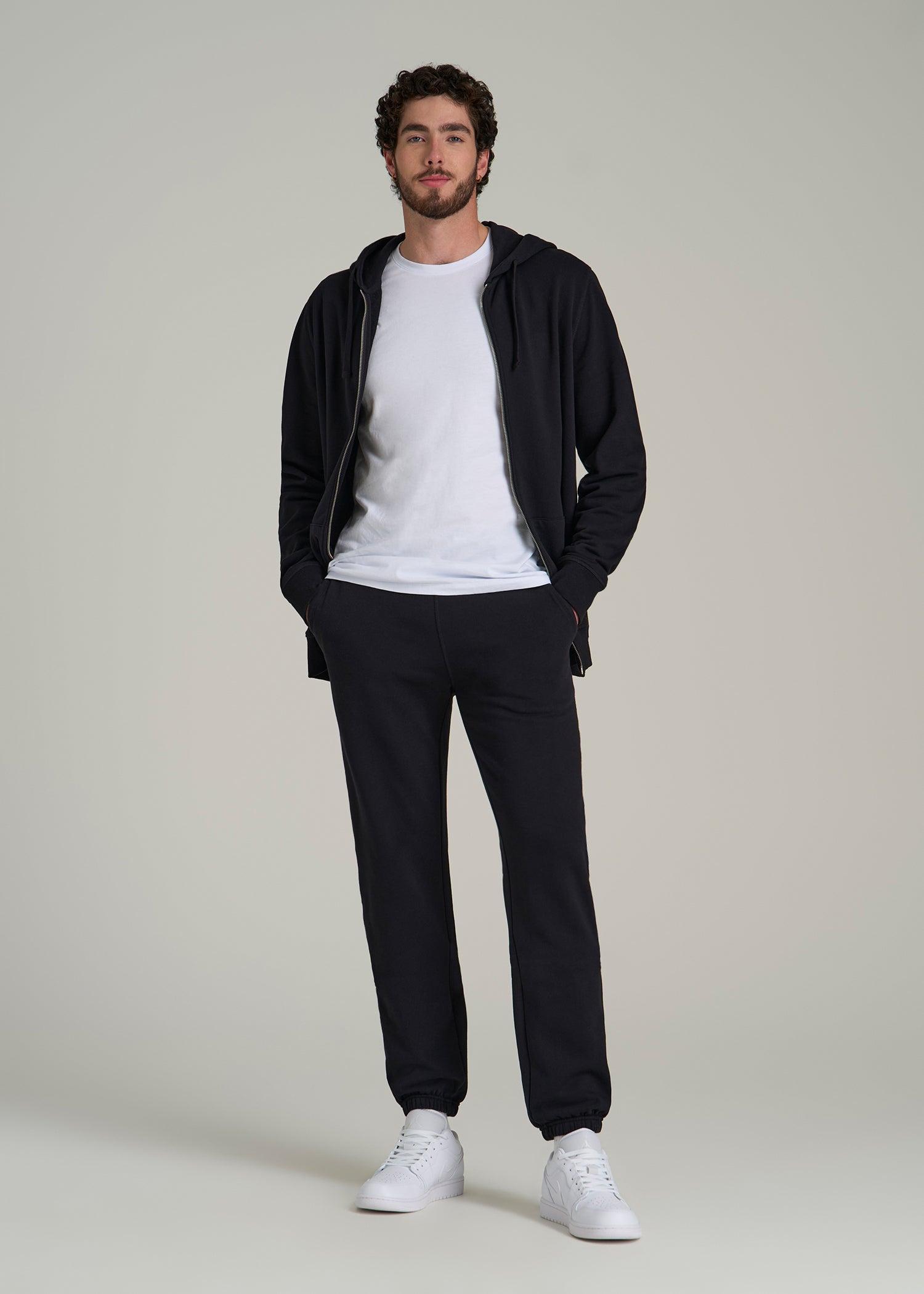 Wearever 2.0 Fleece Sweatpants for Tall Men in Black Product Image