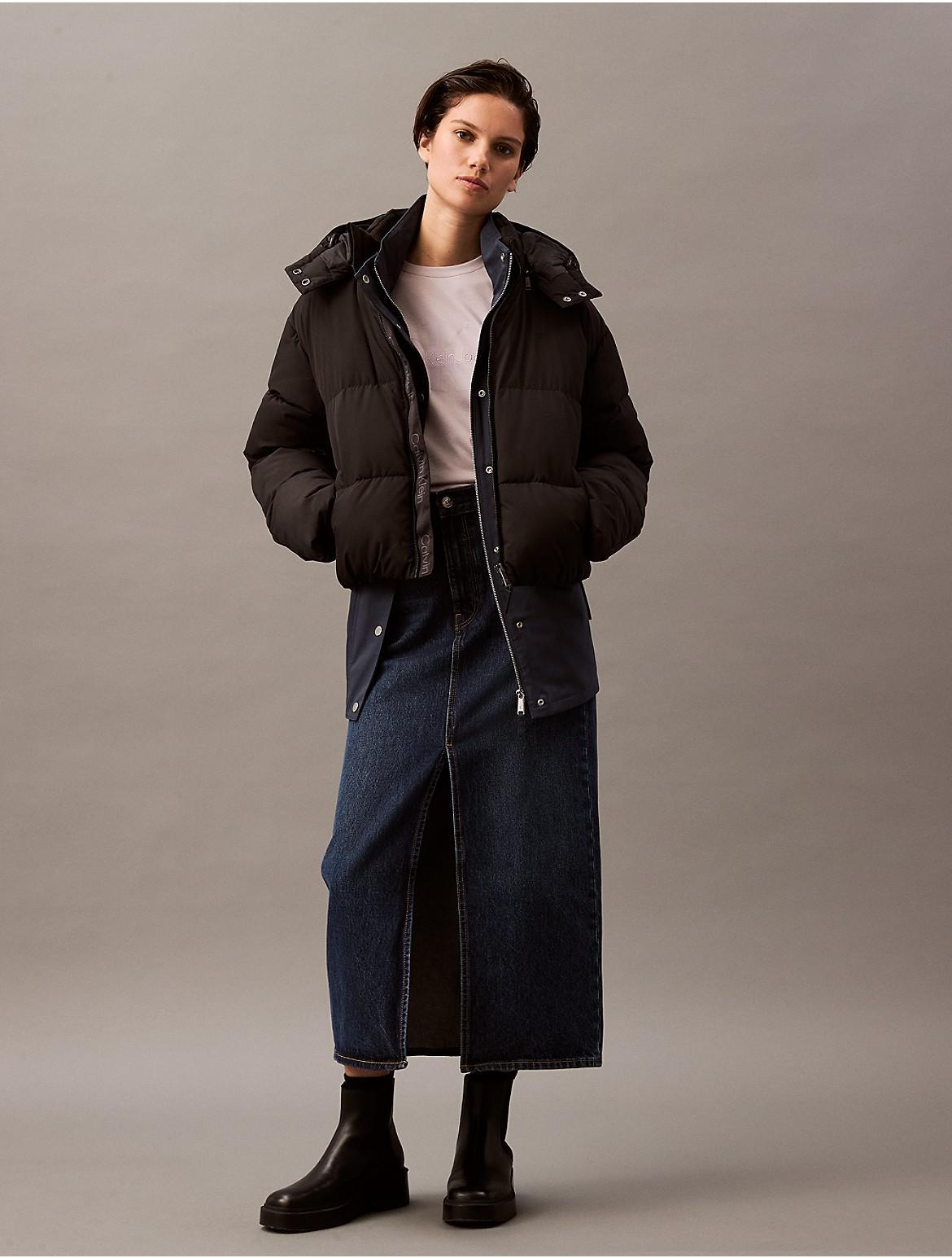 Calvin Klein Women's Classic Puffer Jacket - Brown - XXL Product Image
