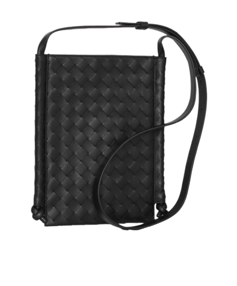 BOTTEGA VENETA Small Loop Flat Crossbody Bag In Black Product Image