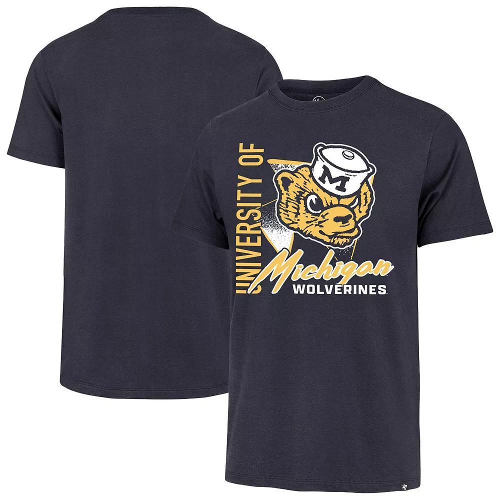 Men's '47 Navy Michigan Wolverines Side Arm Franklin T-Shirt, Size: 2XL, Blue Product Image