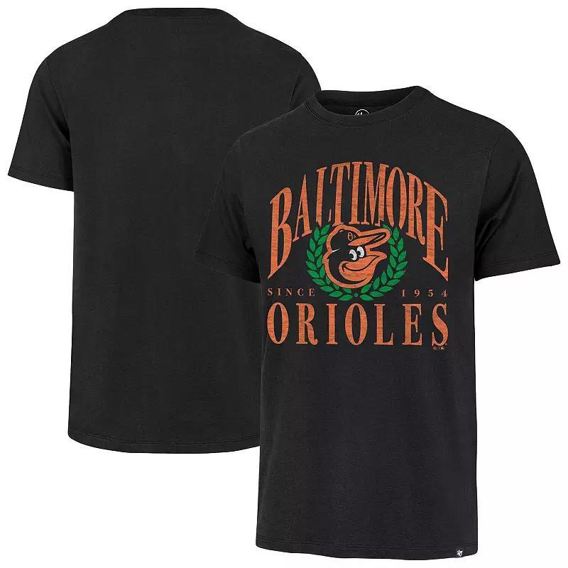 Men's '47 Black Miami Marlins Pitchout Franklin T-Shirt, Size: Small Product Image