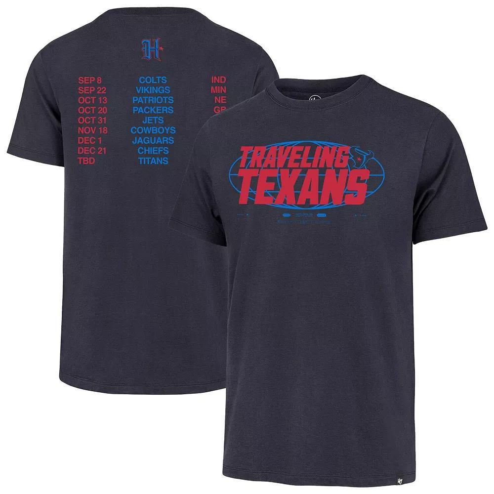 Men's '47  Navy Houston Texans Regional MVP Franklin T-Shirt, Size: Medium, Blue Product Image