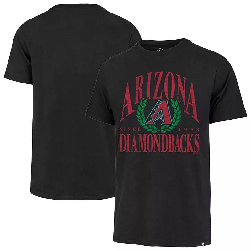 Men's '47 Black Miami Marlins Pitchout Franklin T-Shirt, Size: Small Product Image