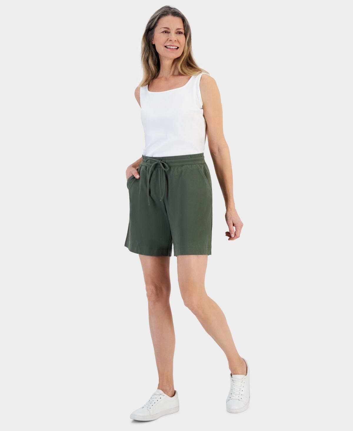 Style & Co Womens Mid Rise Sweatpant Shorts, Created for Macys Product Image