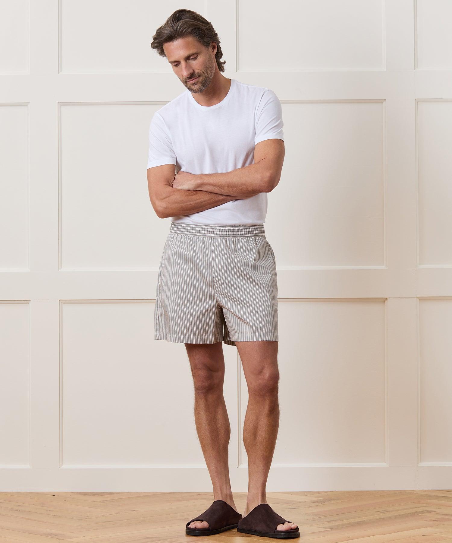 5" Striped Poplin Short Product Image
