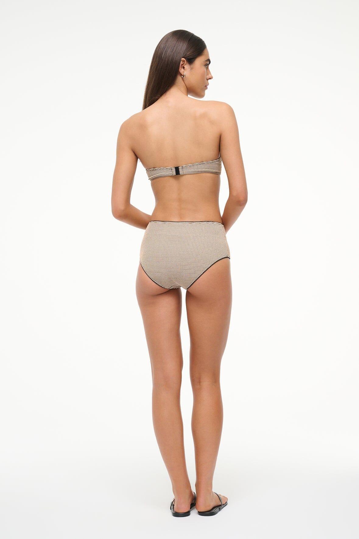 DEVON HIGH RISE BIKINI BOTTOM | NATURAL PIQUE Product Image