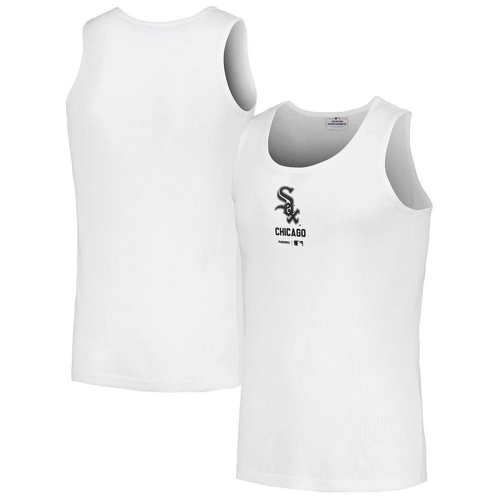 Men's PLEASURES  White Chicago White Sox Two-Pack Tank Top, Size: Large Product Image