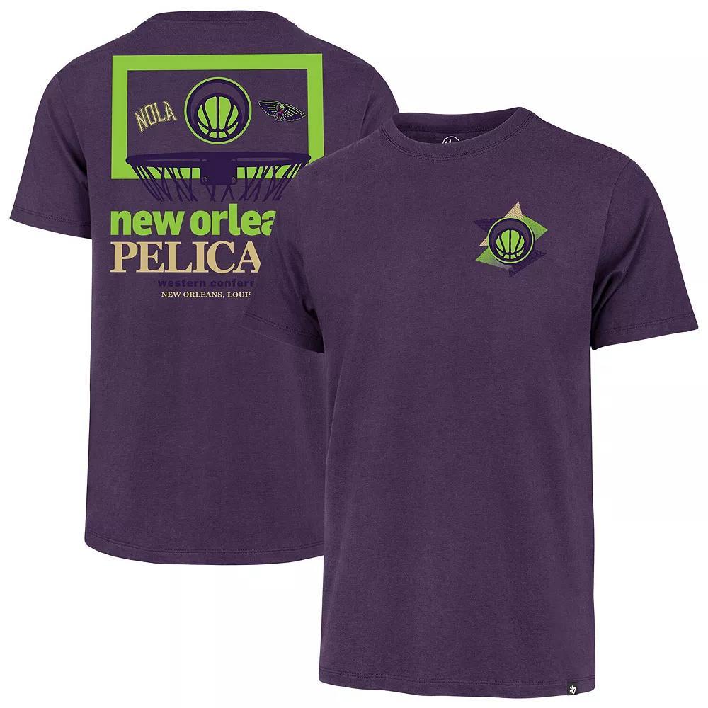 Men's '47  Purple New Orleans Pelicans City Edition Backboard T-Shirt, Size: Medium Product Image