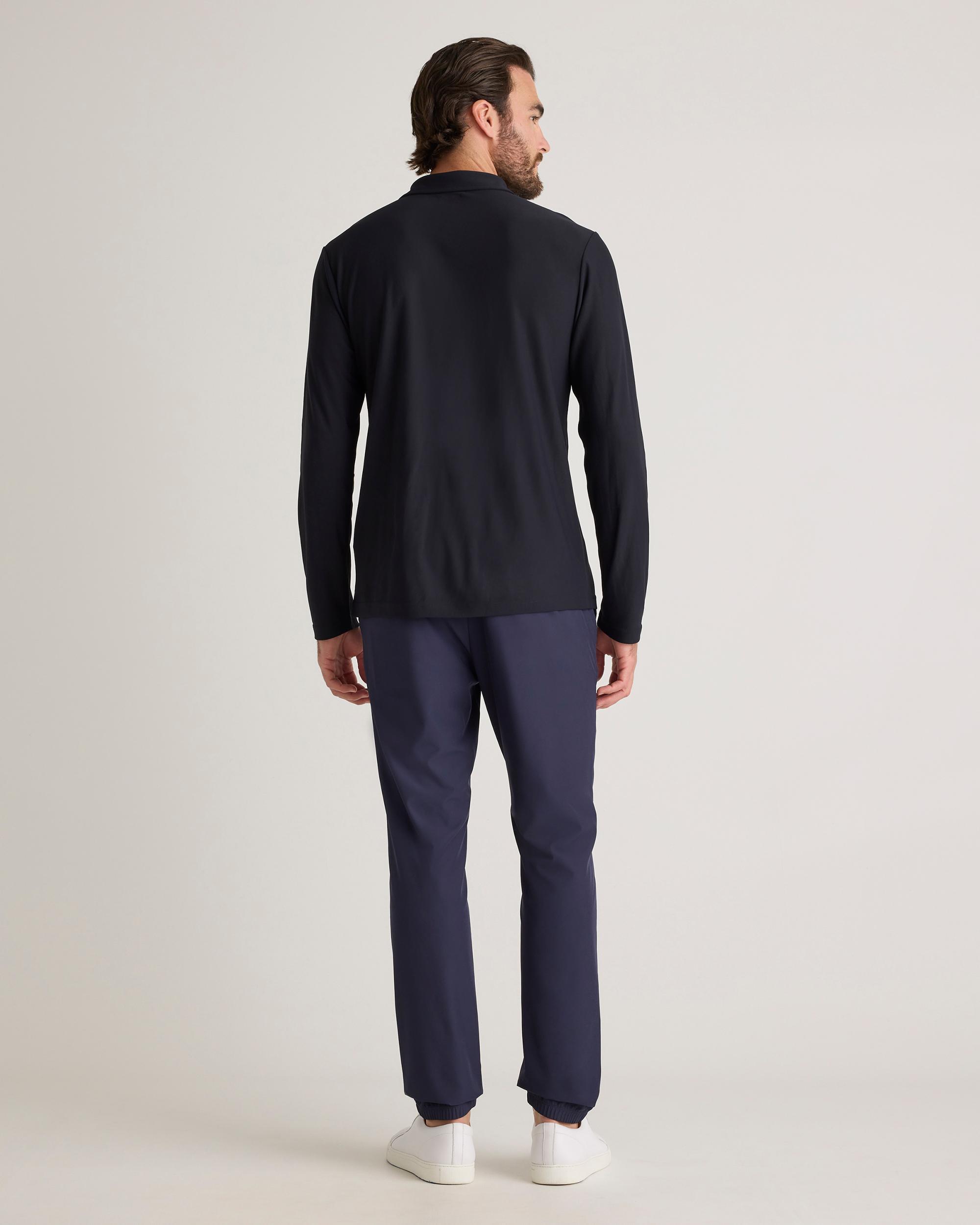 Quince | Men's ProPique Performance Long Sleeve Polo Recycled Polyester Product Image