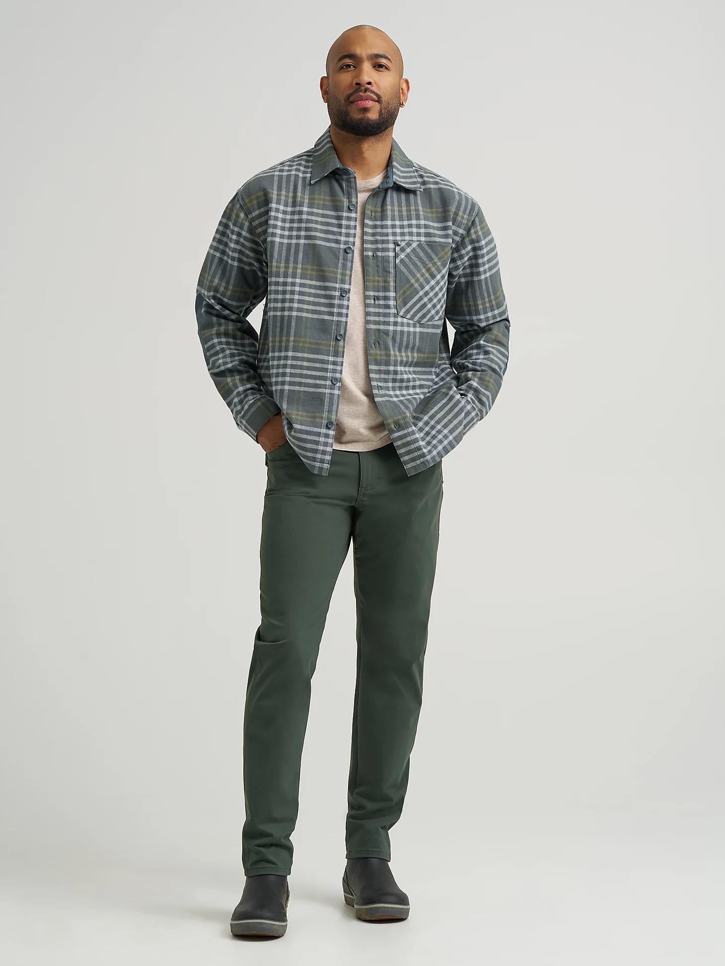 Wrangler All Terrain Gear Men's Textured Flannel Shirt | Men's SHIRTS | Wrangler® Product Image