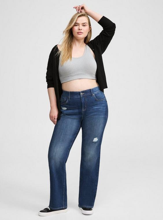 High-Rise Straight Leg Bombshell Straight Jeans Product Image