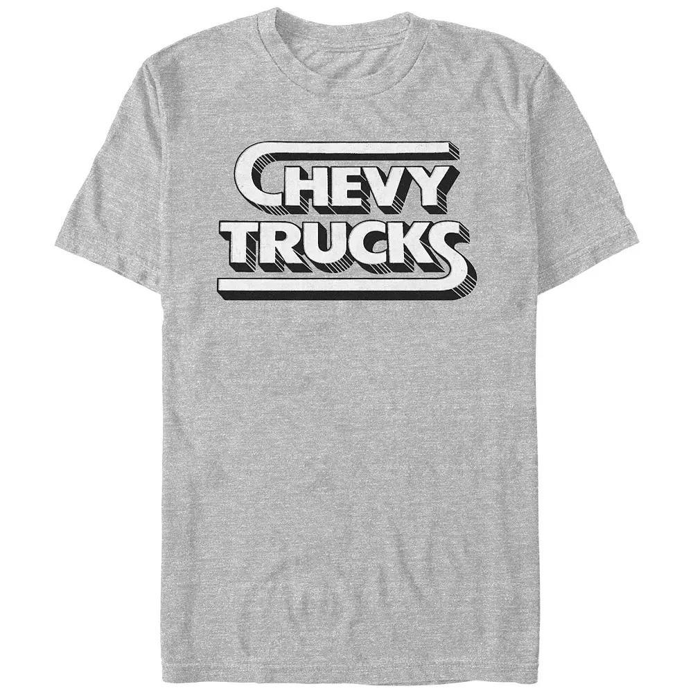 Men's Chevy Trucks Logo Graphic Tee, Size: Large, Athletic Grey Product Image