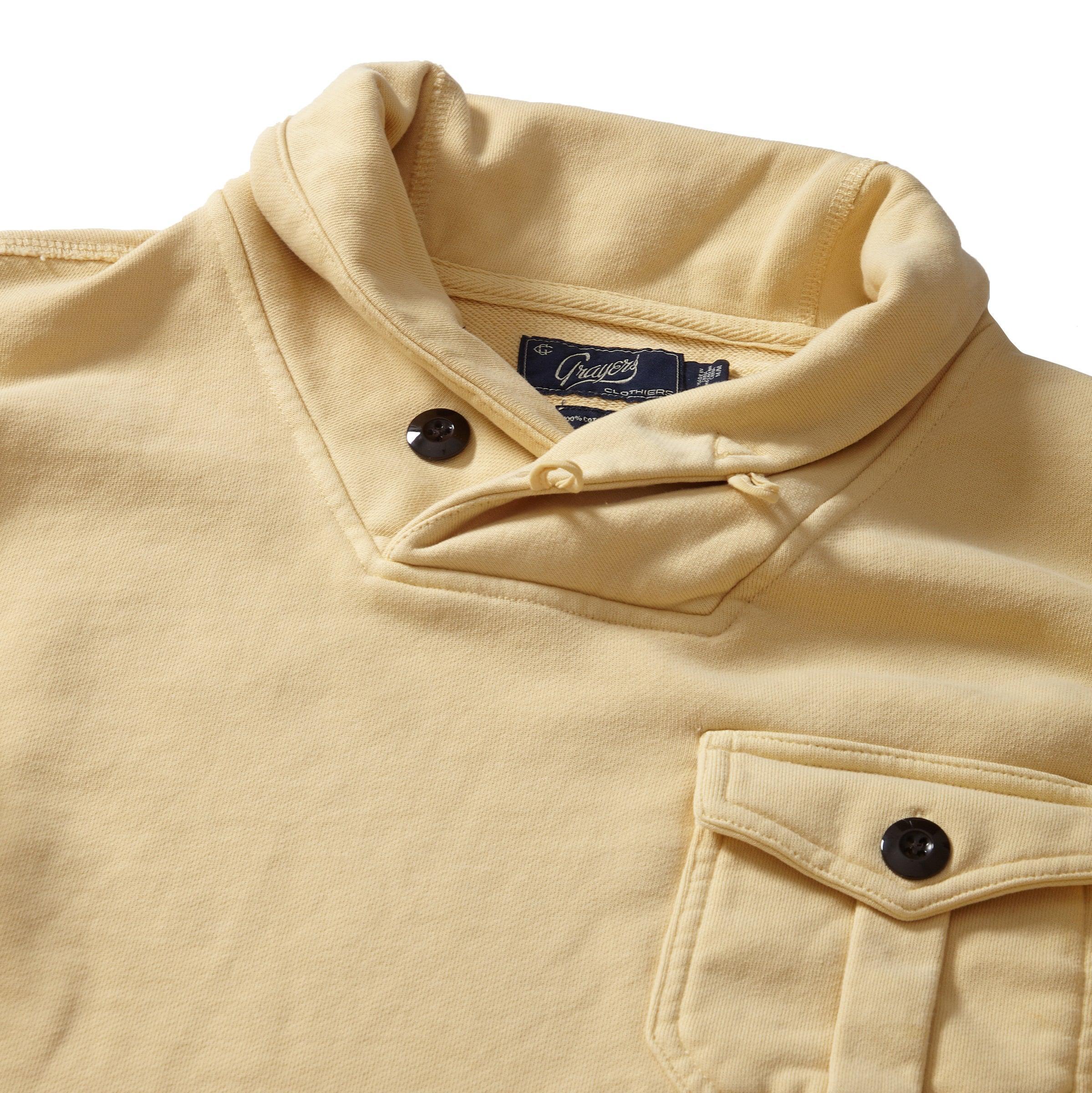 Conner Fleece Shawl Pullover - Pineapple Slice (Final Sale) Product Image