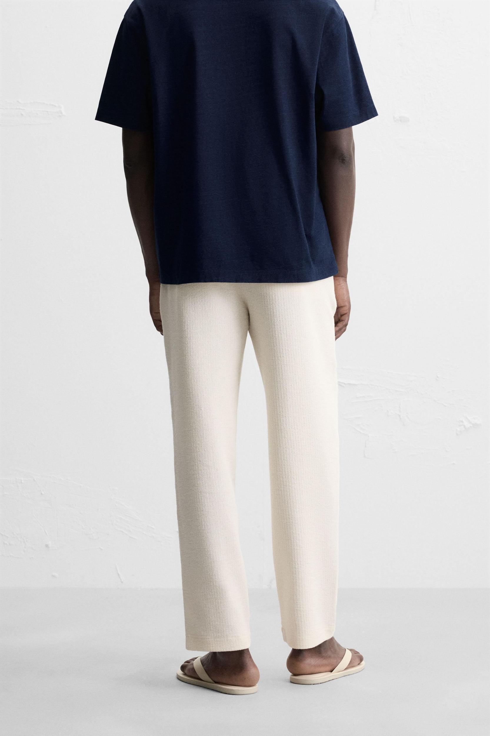 TEXTURED CHINO PANTS Product Image