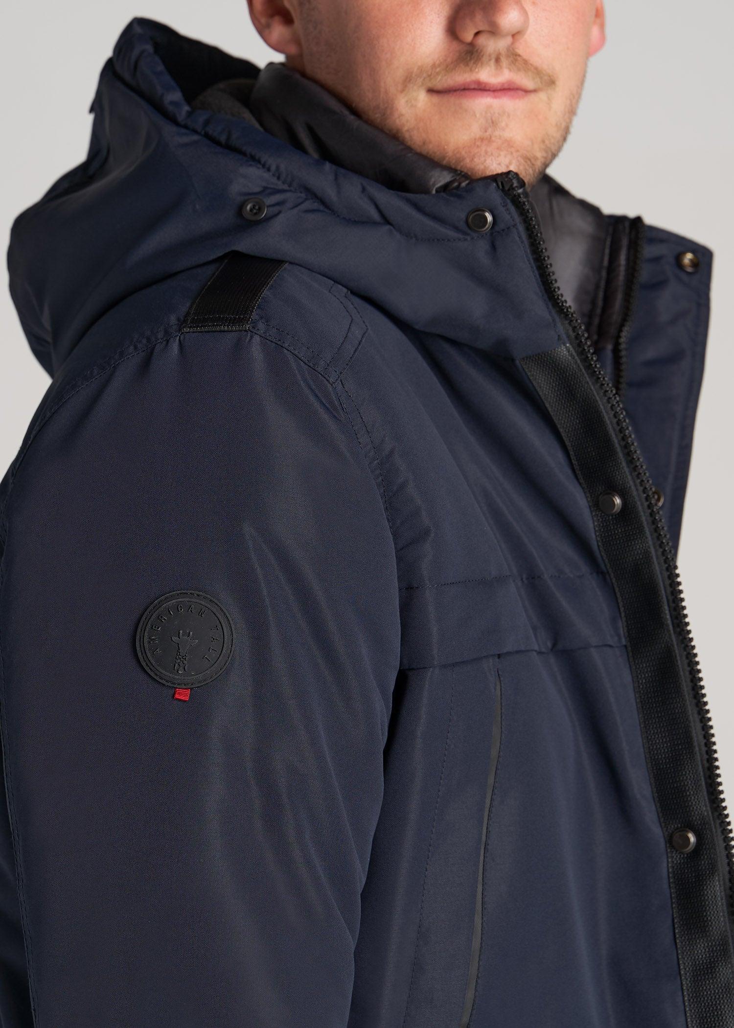 American Tall X Point Zero Tall Men's Parka in Navy Product Image