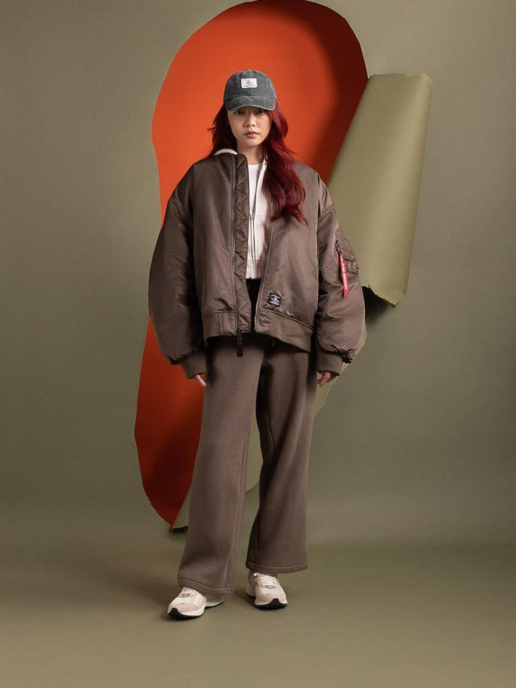 WOMEN'S OVERSIZED MA-1 MOD BOMBER JACKET Product Image