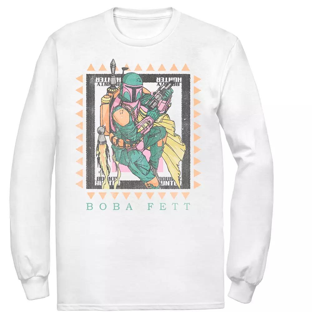 Men's Star Wars Boba Fett Stamp Tee, Size: Medium, White Product Image