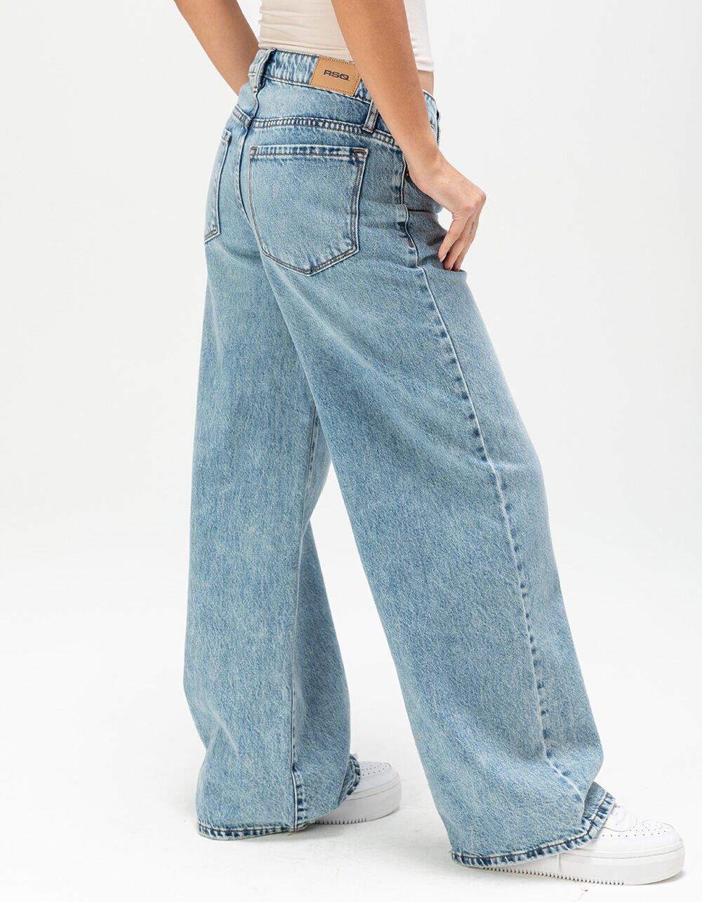 RSQ Womens High Rise Baggy Jeans - MEDIUM WASH Product Image