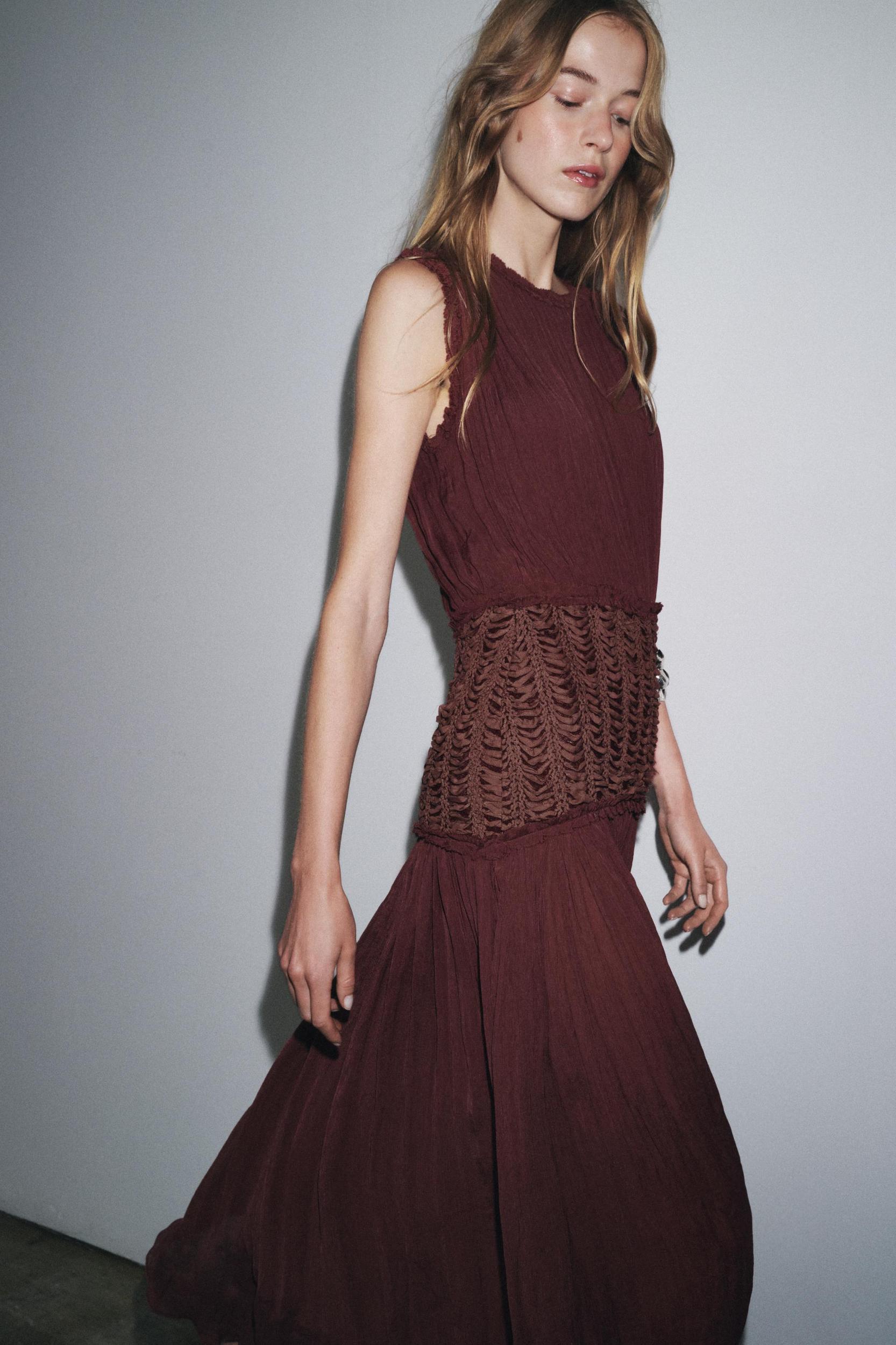 ZW COLLECTION EMBROIDERED WAIST DRESS Product Image