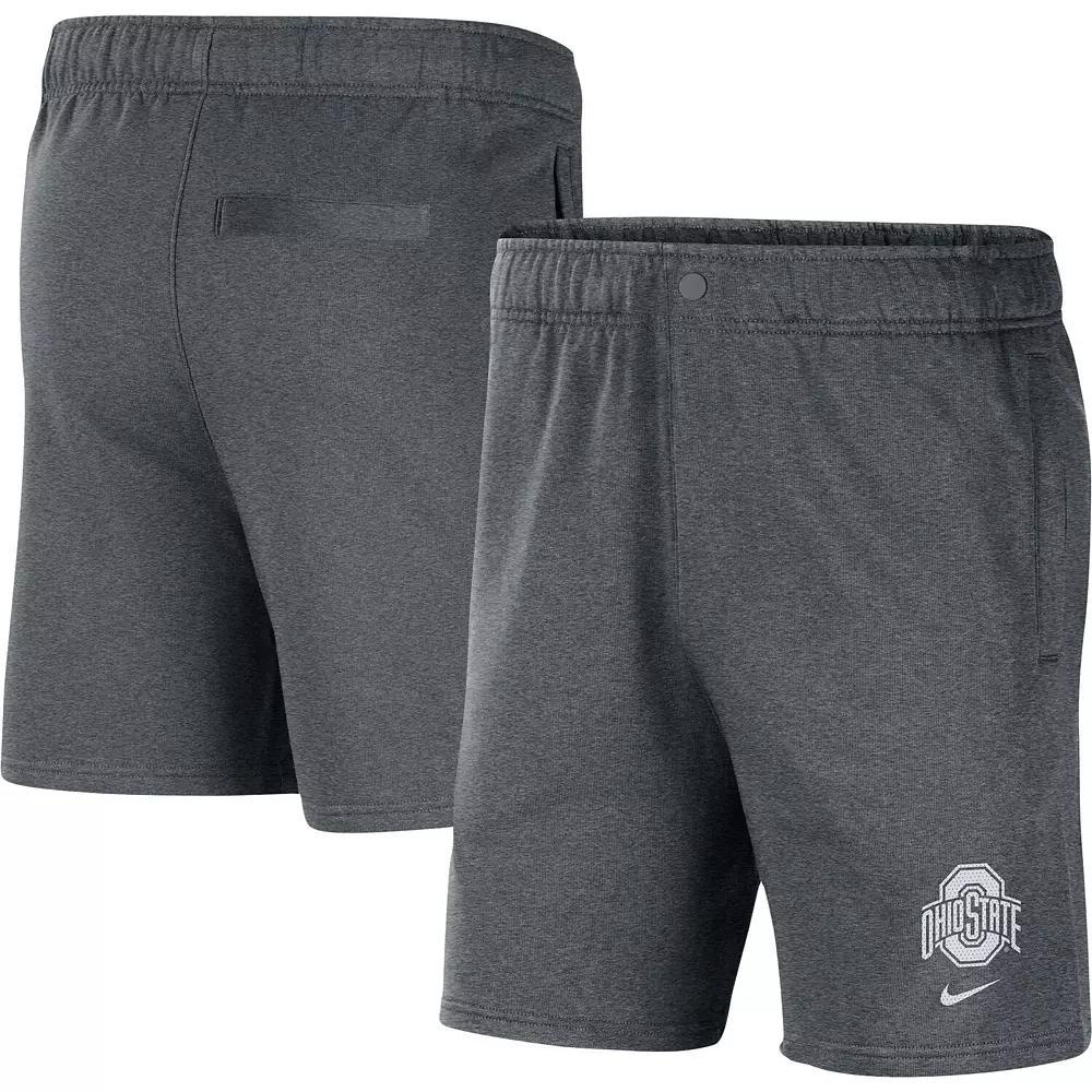 Men's Nike Gray Clemson Tigers Fleece Shorts, Size: XL, Grey Product Image