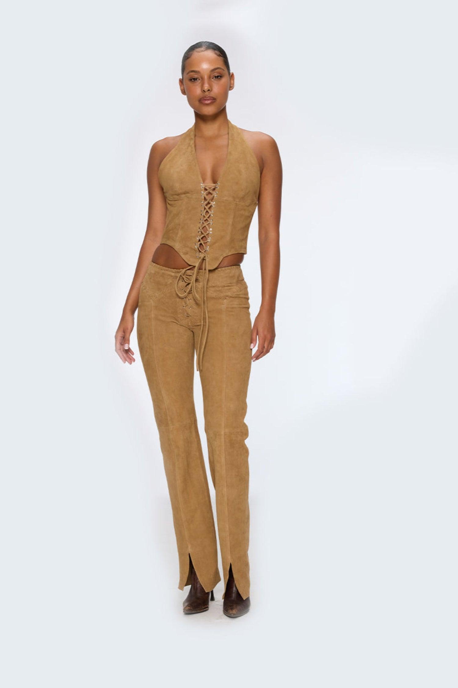 ELEMENT PANT - TAN SUEDE Product Image