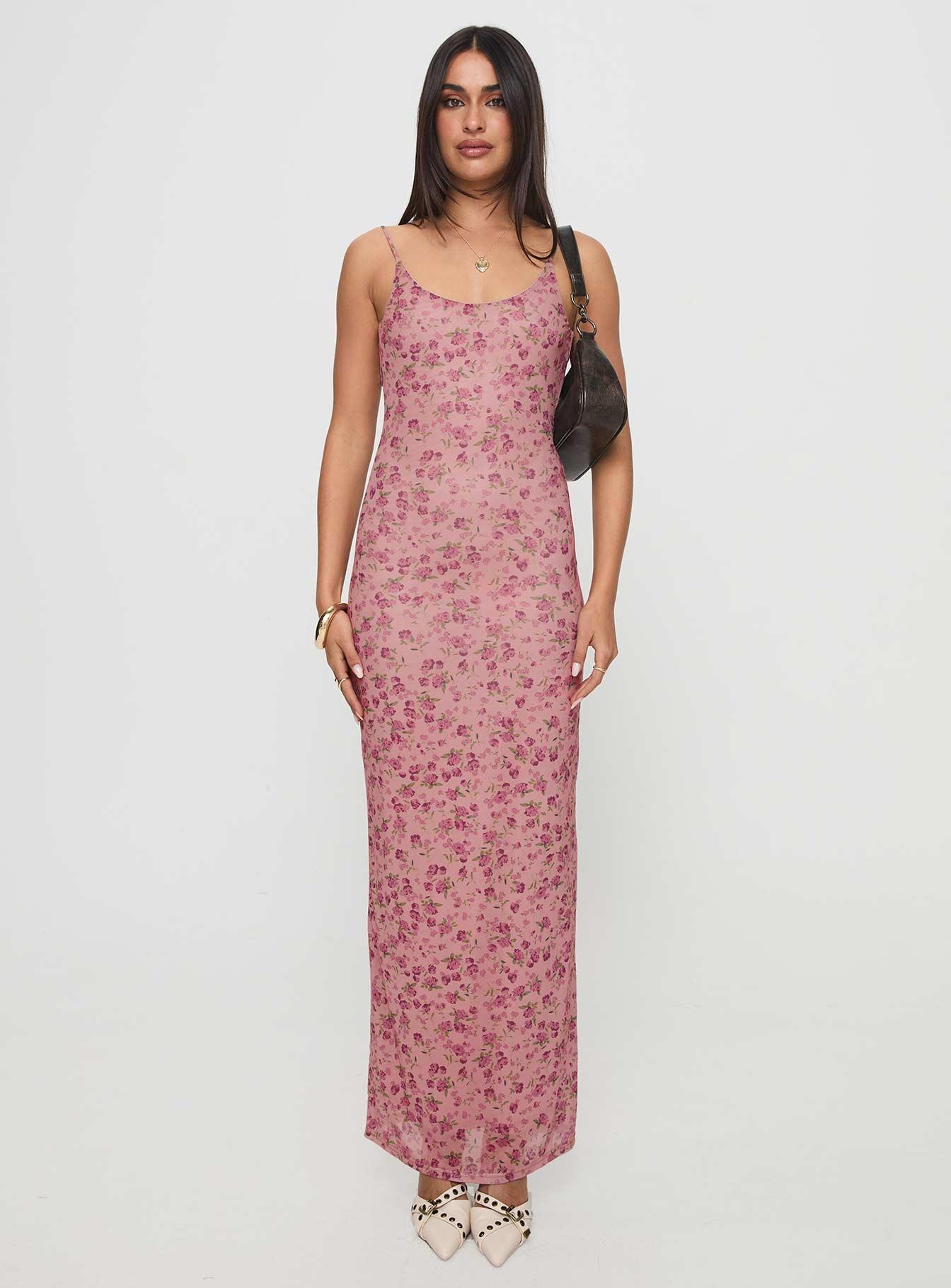 Kastin Maxi Dress Pink Floral Product Image