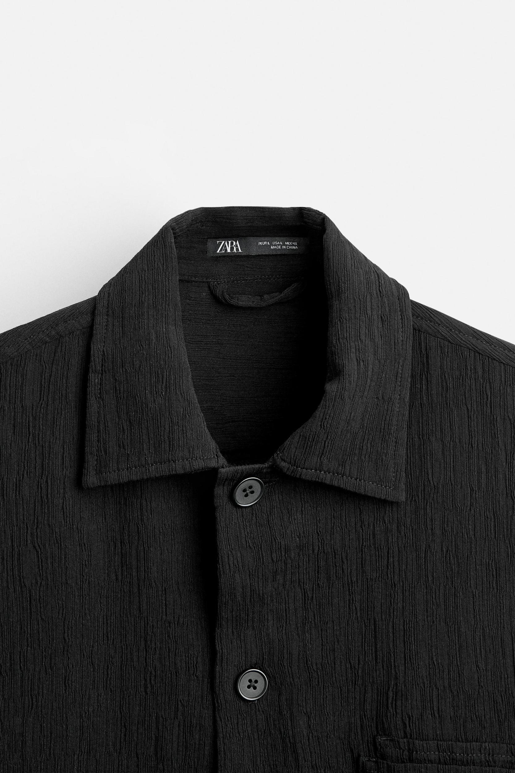TEXTURED JACQUARD OVERSHIRT Product Image