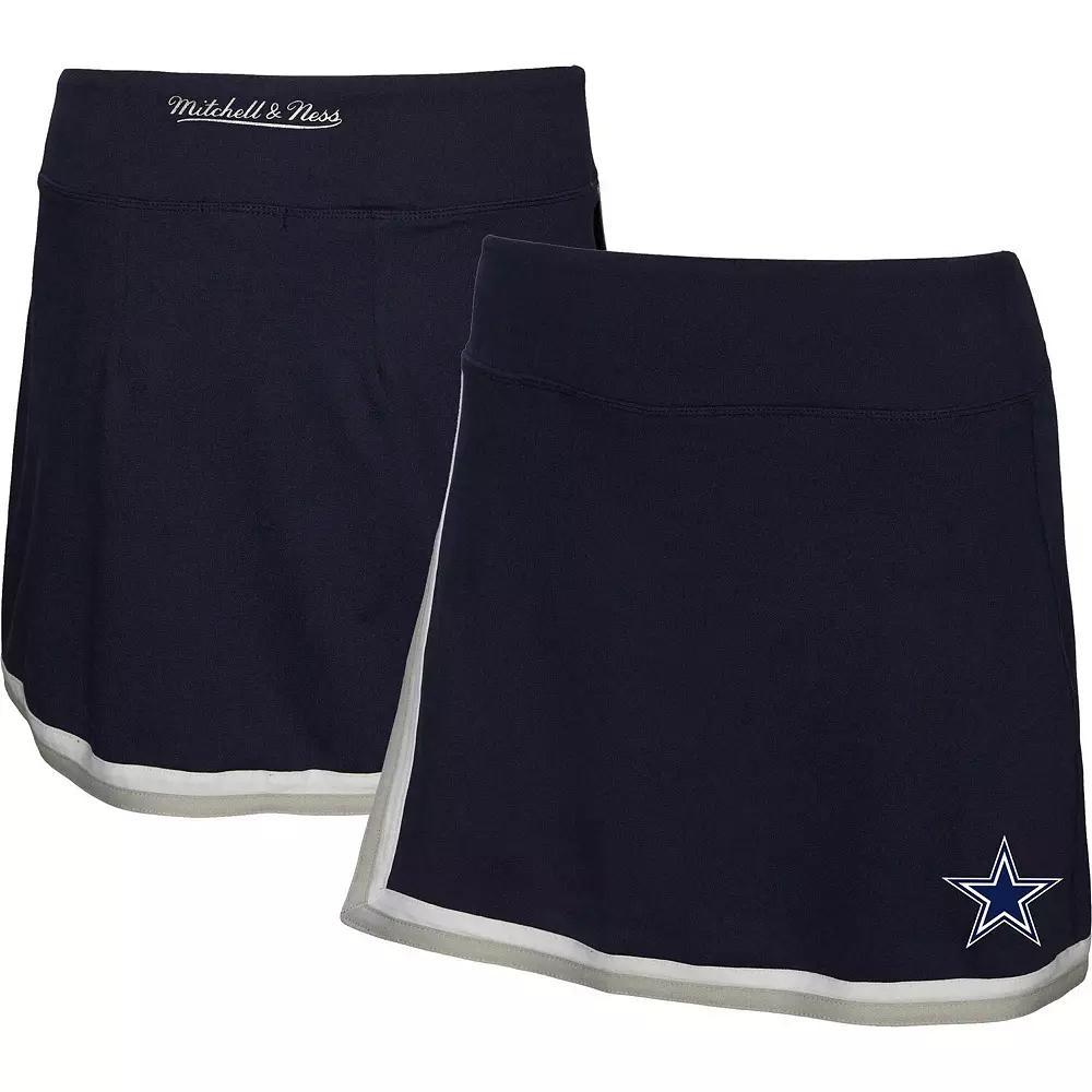Women's Mitchell & Ness Navy Dallas Cowboys Skort, Size: XS, Blue Product Image