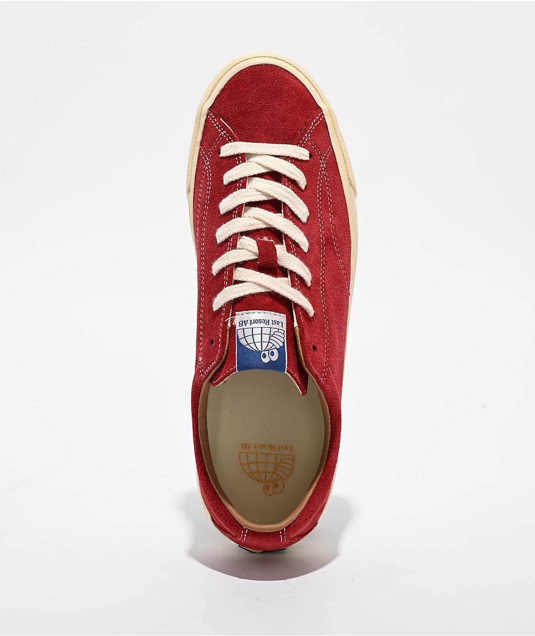 Last Resort AB VM003-LO Old Red Suede Skate Shoes Product Image