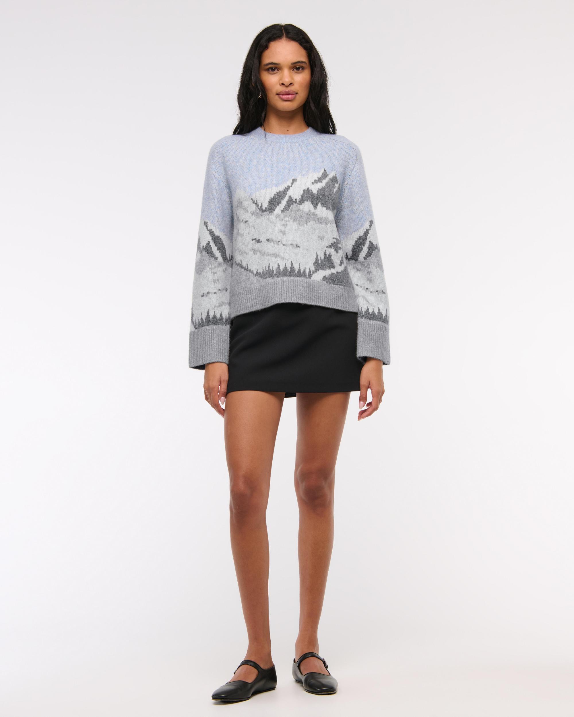 The A&F Madeline Textural Crew Sweater Product Image
