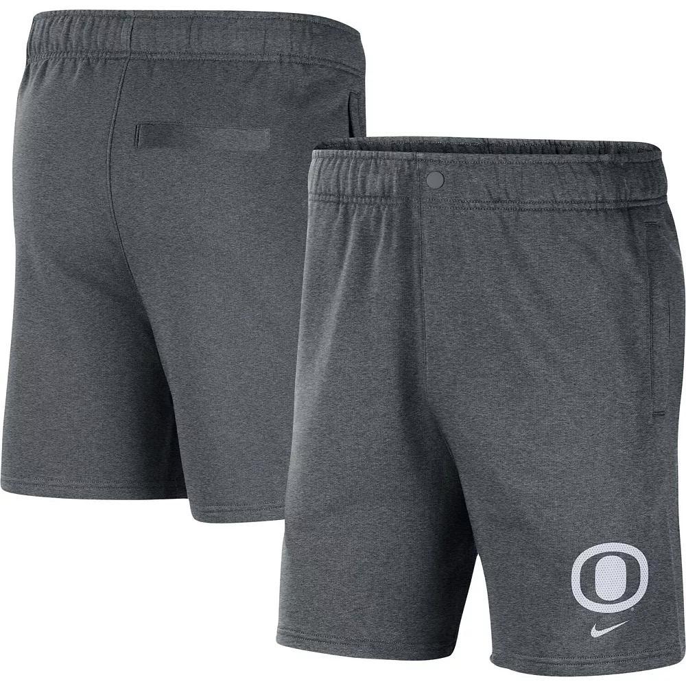 Men's Nike Gray Oregon Ducks Fleece Shorts, Size: XL, Grey Product Image