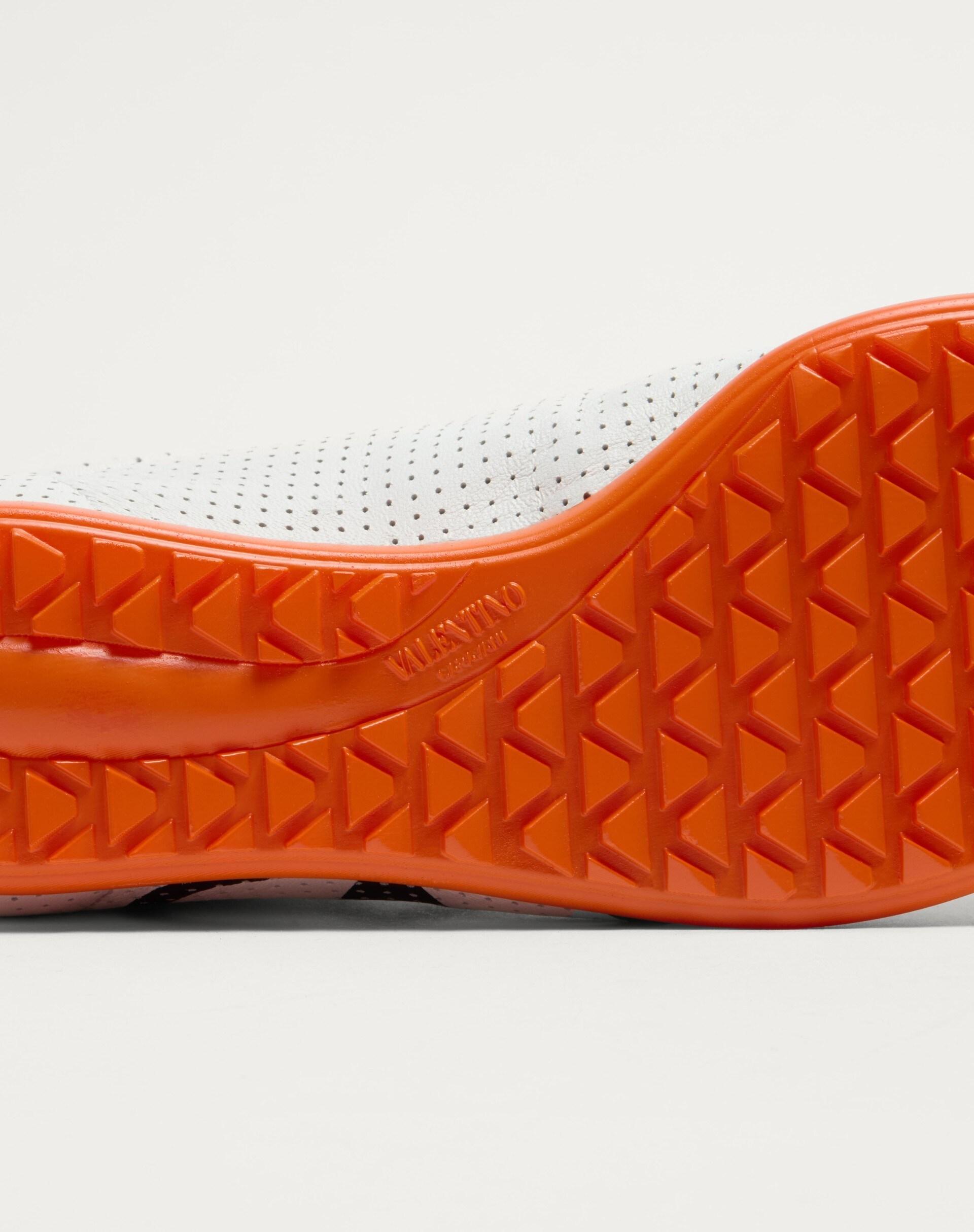 VALENTINO GARAVANI Chromathon Low-top Sneakers In Perforated Leather In Multi Product Image