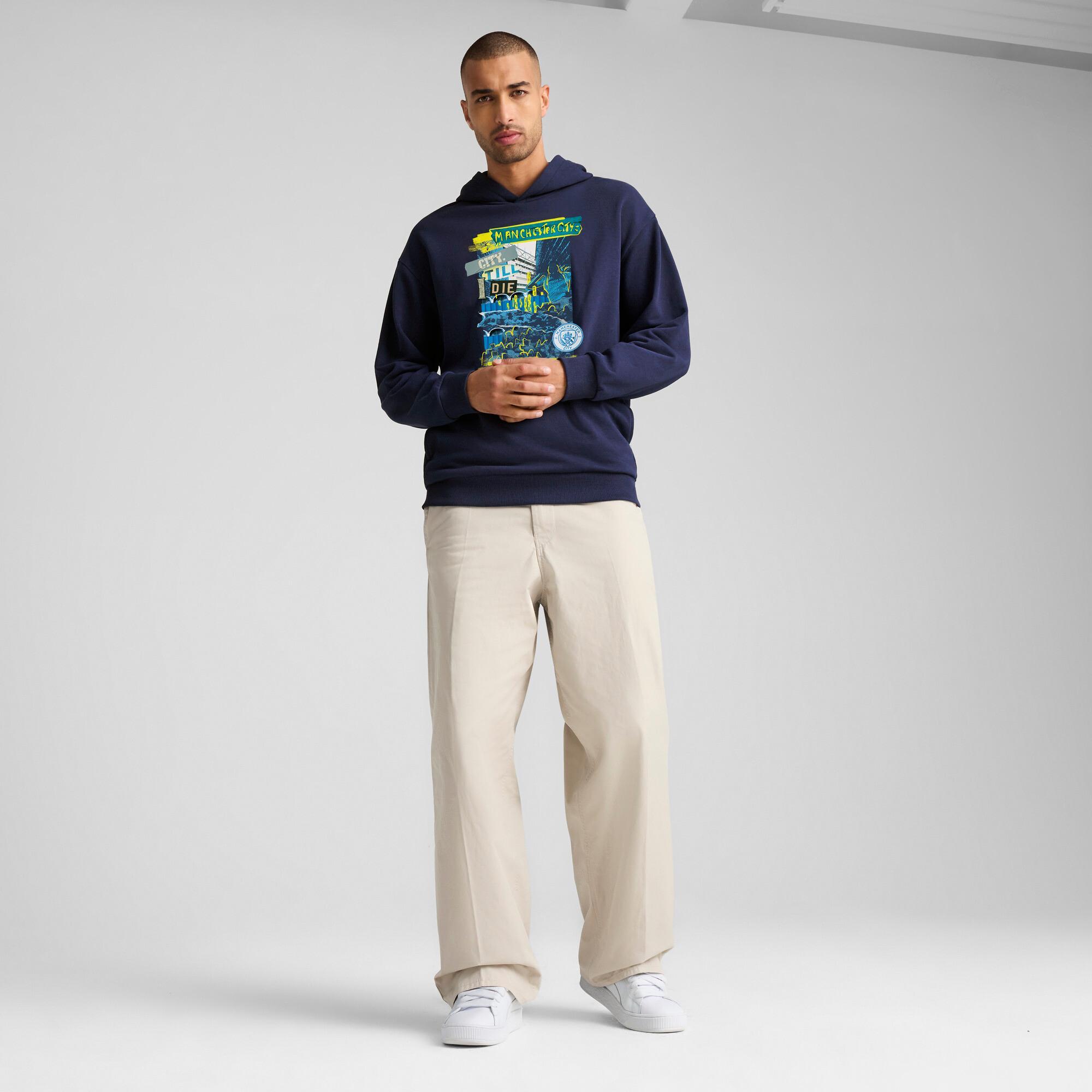 PUMA Manchester City ftblNRGY+ Men's Hoodie Product Image