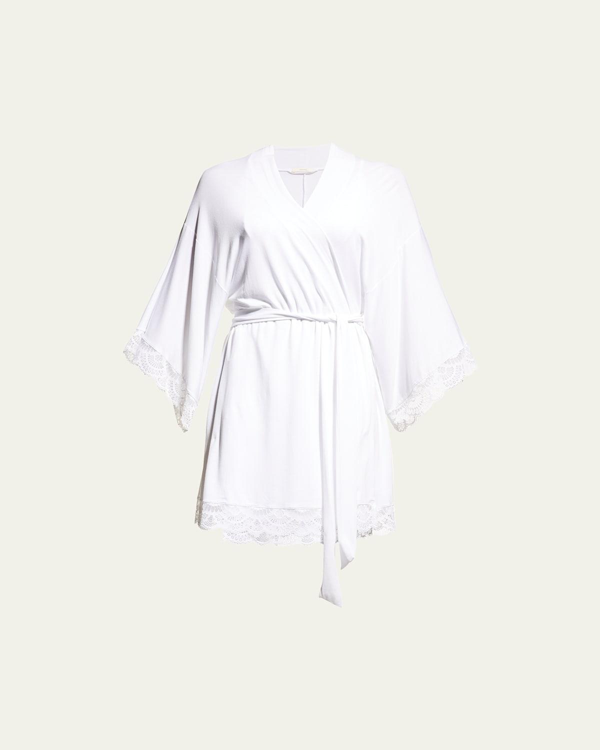 Womens Mariana Modal Lace-Trim Robe Product Image