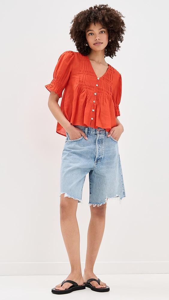 Sea Zora Solid Button Down Top | Shopbop Product Image