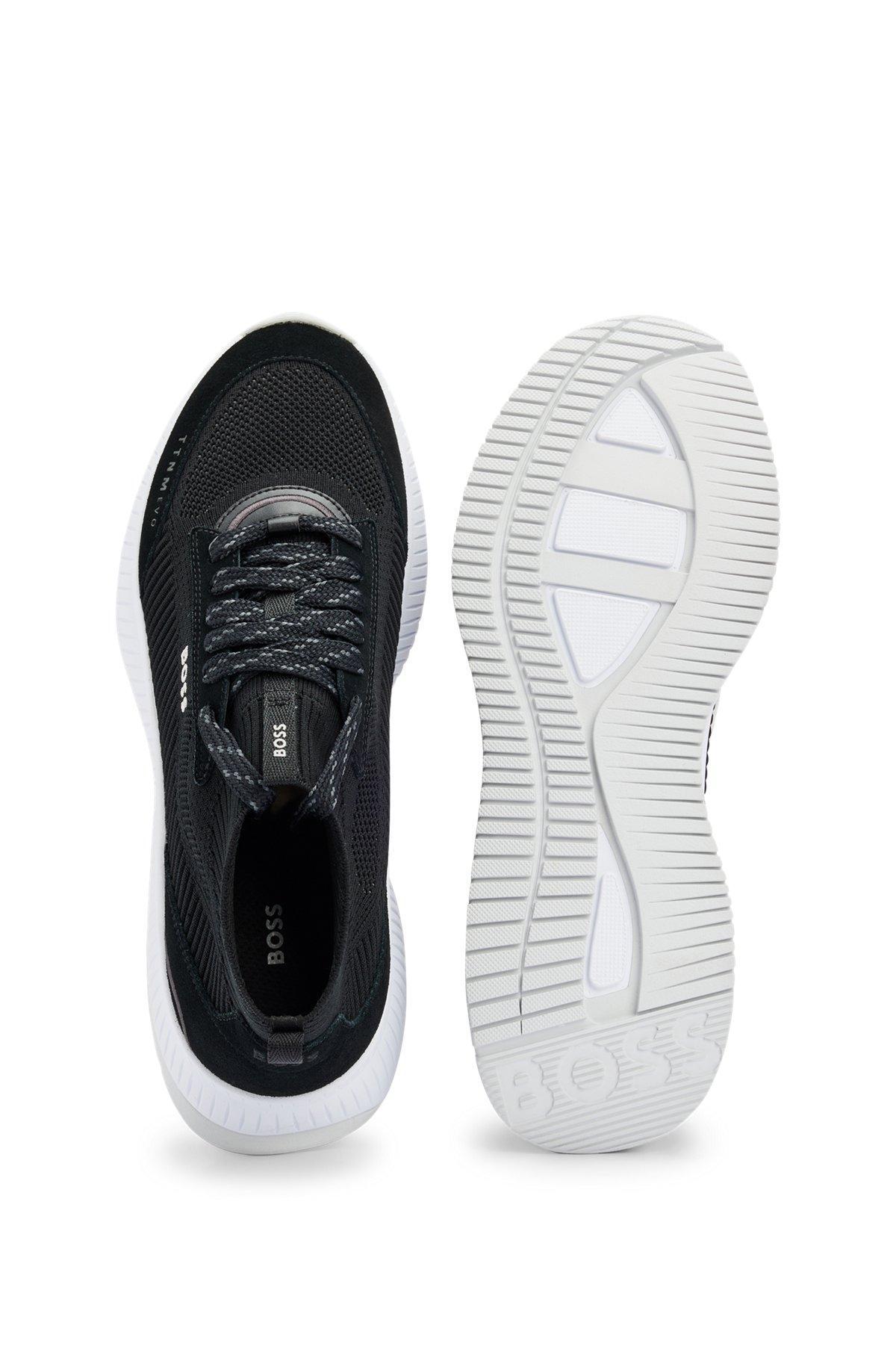 Mid-top sock trainers with fishbone sole  Product Image