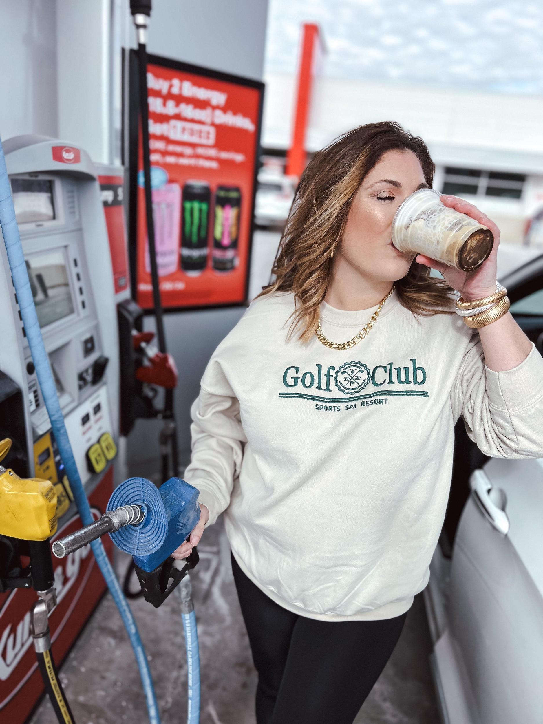 Embroidered Golf Club Sweatshirt Product Image