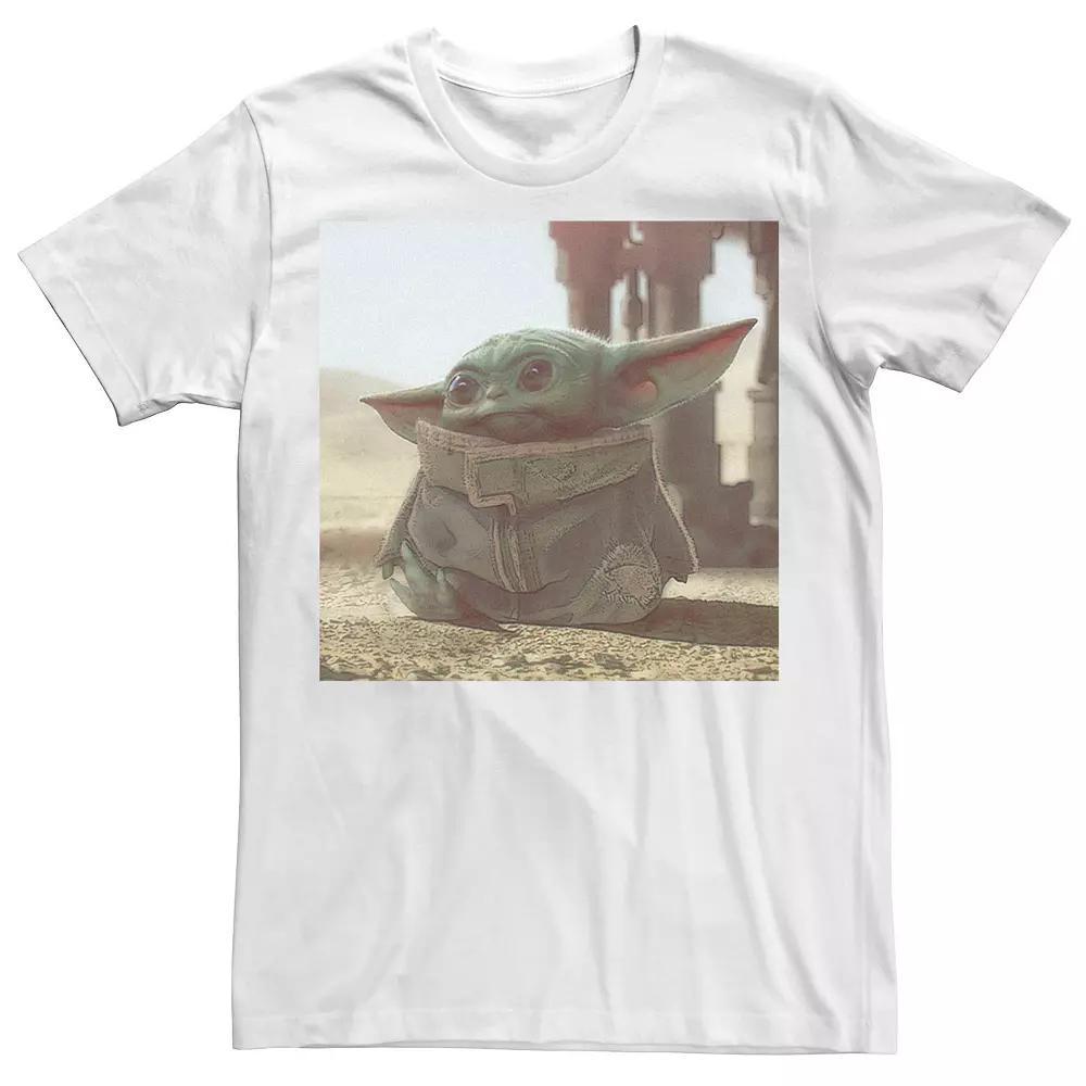 Men's Star Wars The Mandalorian The Child aka Baby Yoda Poster Tee, Size: 3XL, White Product Image