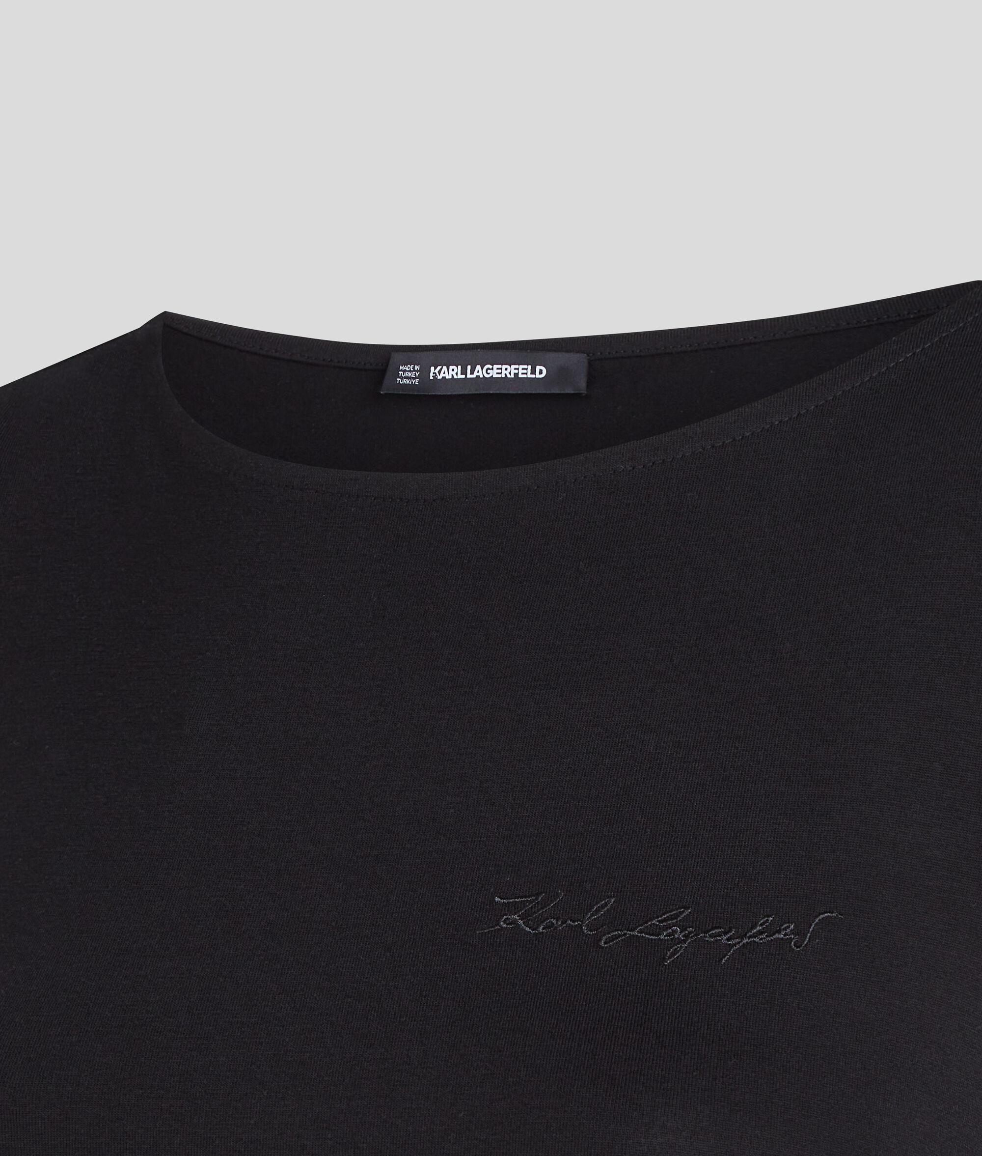 SIGNATURE BOAT NECK RUCHED TOP Product Image